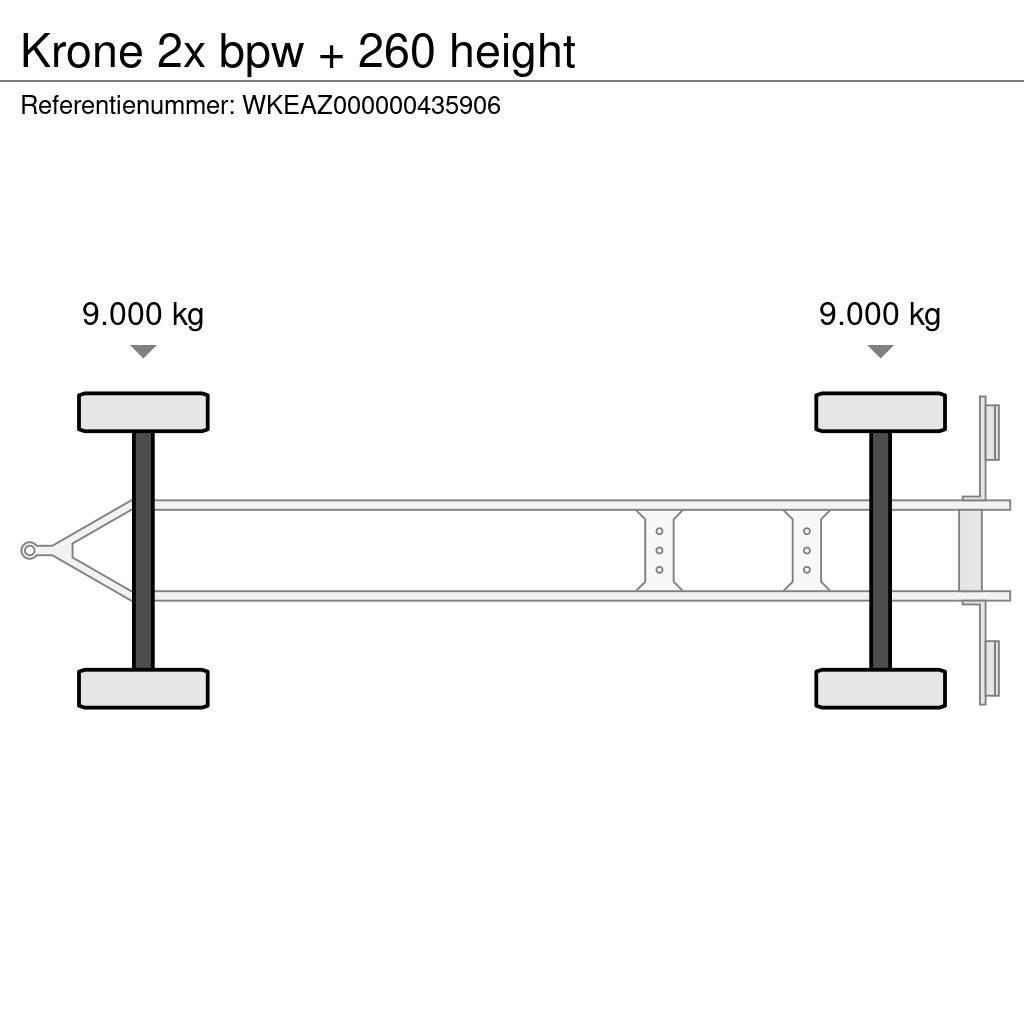 Krone 2x bpw + 260 height Kapellsläp
