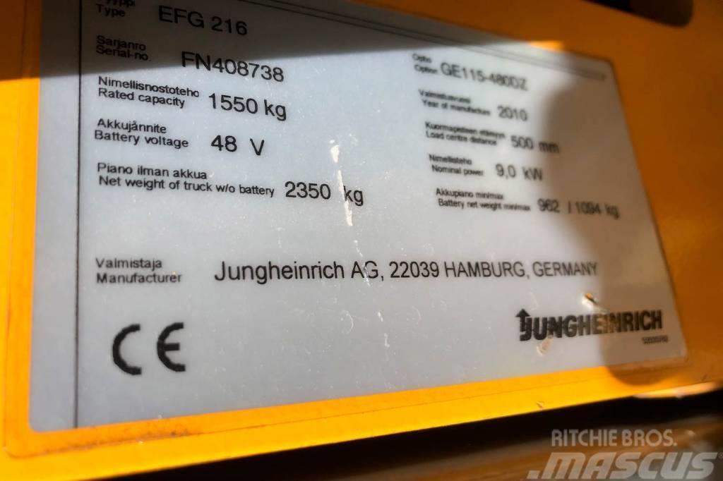Jungheinrich EFG 216 Elmotviktstruckar