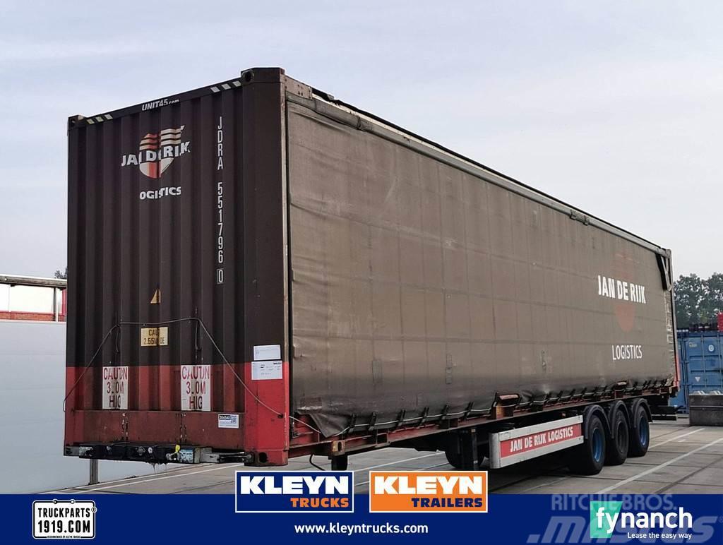  Hertoghs O3 WITH CONTAINER curtain container Containertrailer