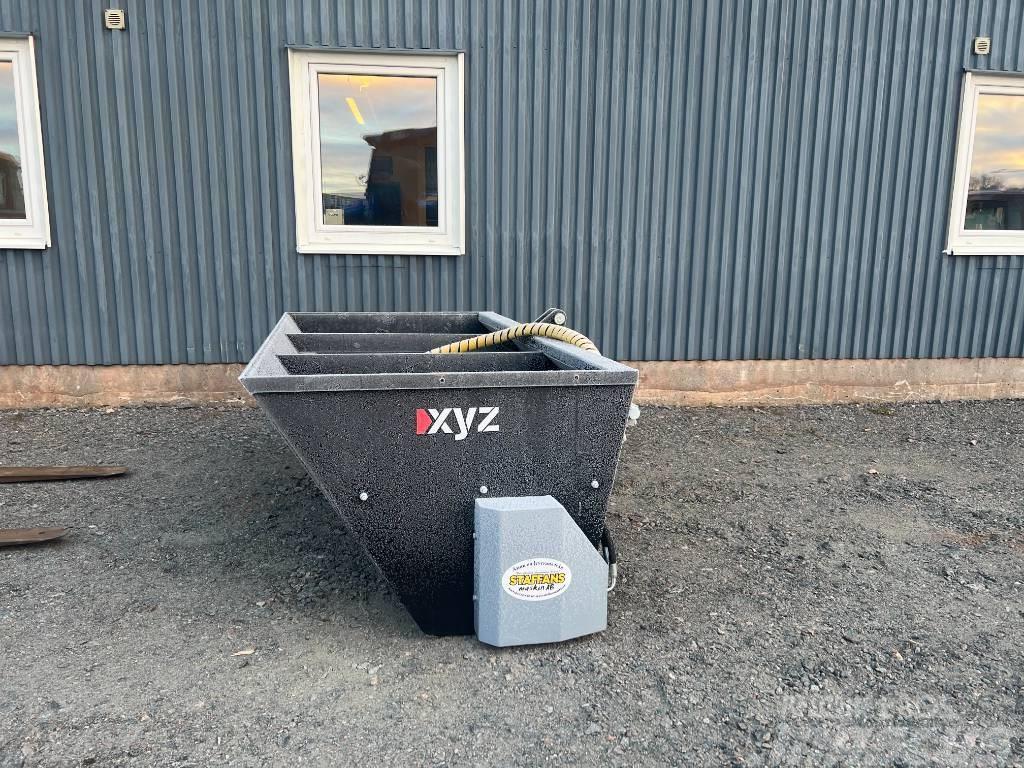 XYZ 2M Sandspridare SMS/3-Punkt Fäste Med Cylinder Saltspridare