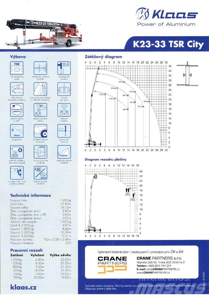 Klaas K 23-33 RS City Byggkranar