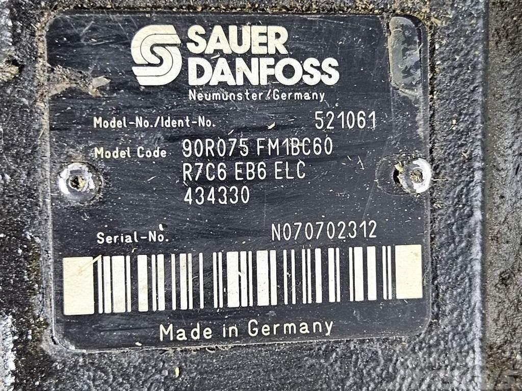 Sauer Danfoss 90R075FM1BC60R7C6-Drive pump/Fahrpumpe/Rijpomp Hydraulik