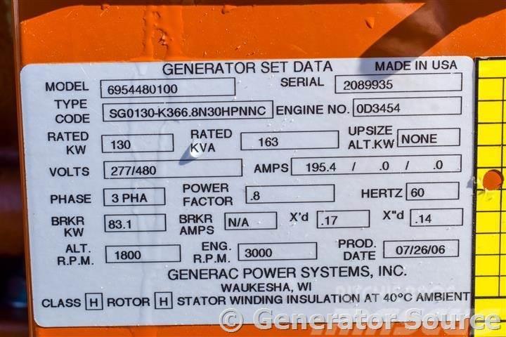 Generac 130 kW - JUST ARRIVED Övriga generatorer