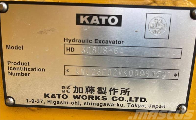 Kato HD308US-6A Minigrävare < 7t