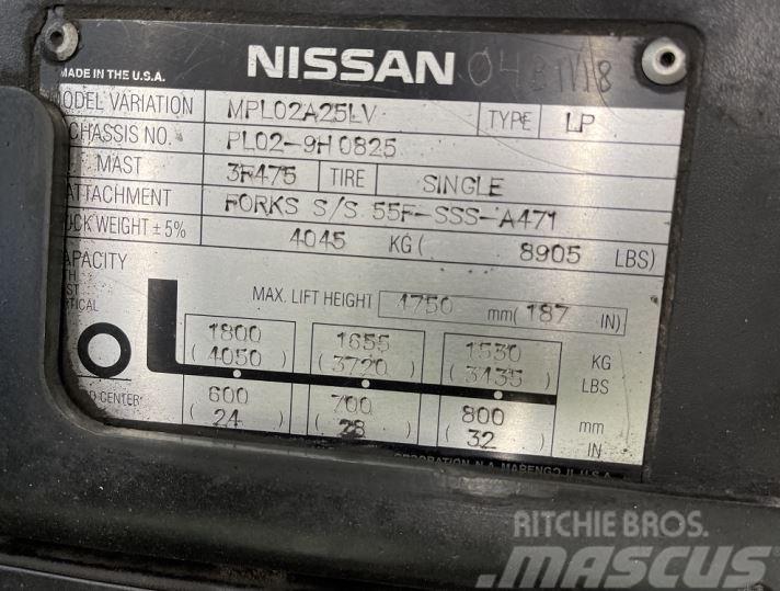 Nissan MPL02A25LV Övriga motviktstruckar
