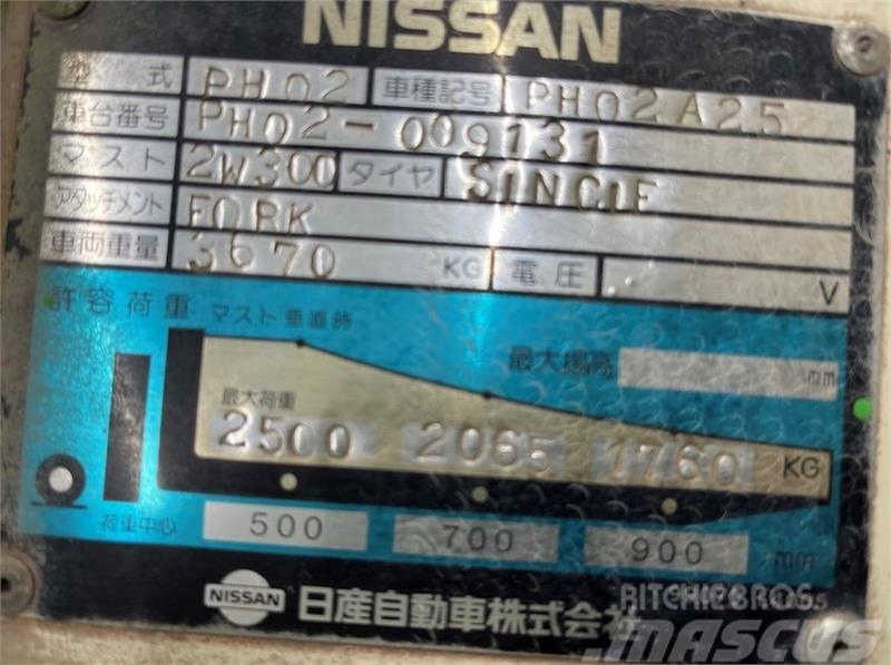 Nissan PH02A25 Övriga motviktstruckar