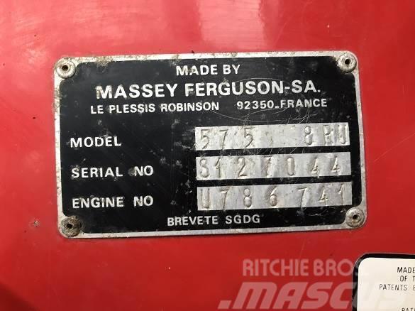  MASSEY FERGUSON-SA 575 FWD CW LOADER Övrigt