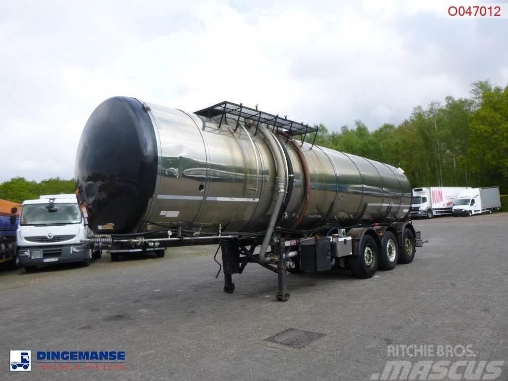 Metalovouga Bitumen tank inox 32 m3 / 1 comp + pump Tanktrailer