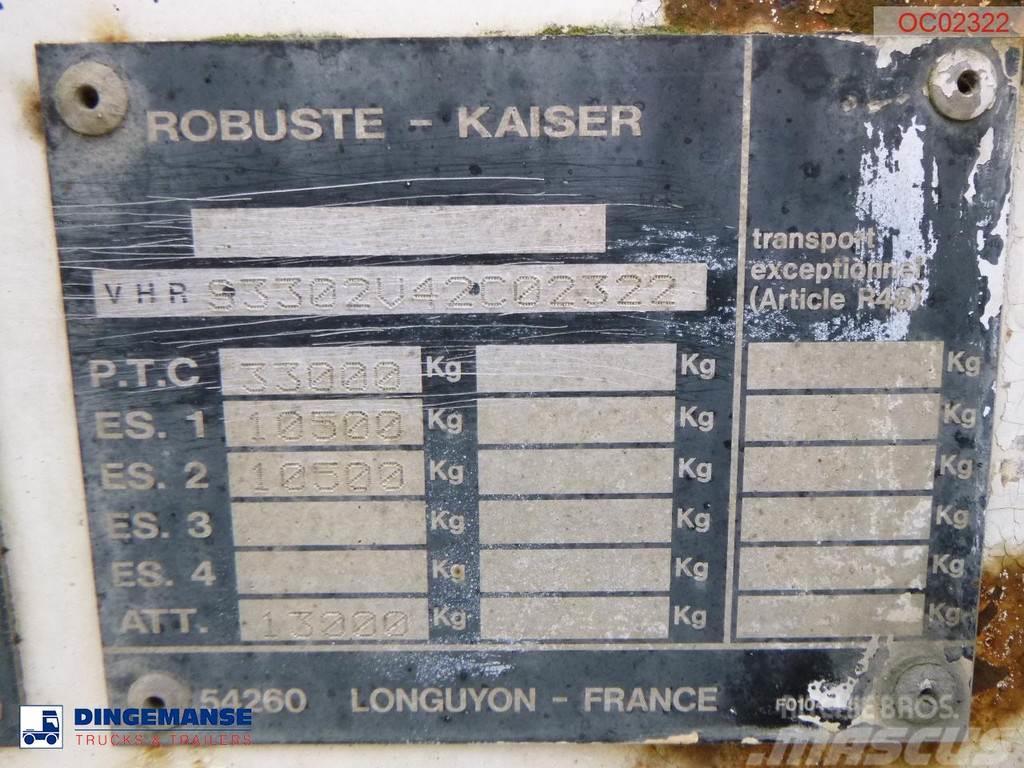 Robuste Kaiser 2-axle container chassis 20 ft + tipping Tipptrailer