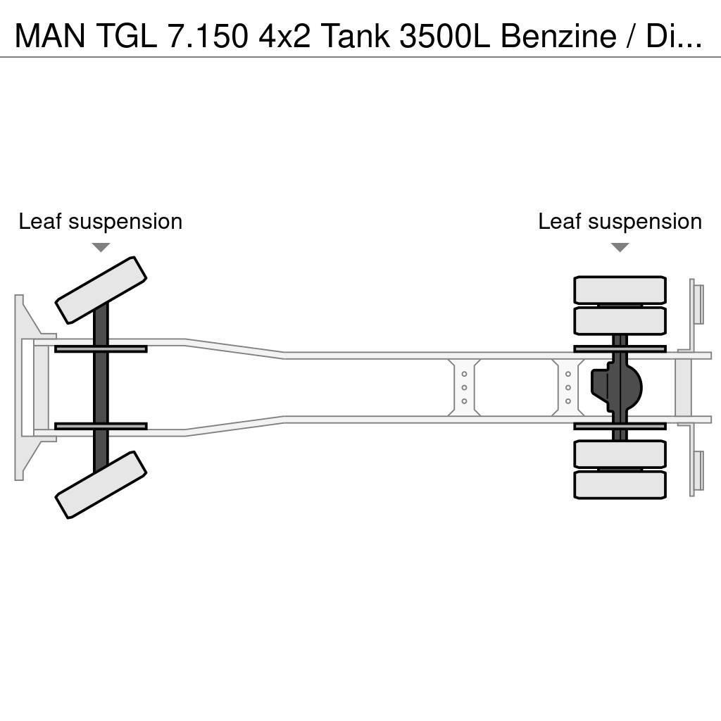 MAN TGL 7.150 4x2 Tank 3500L Benzine / Diesel Tankbilar