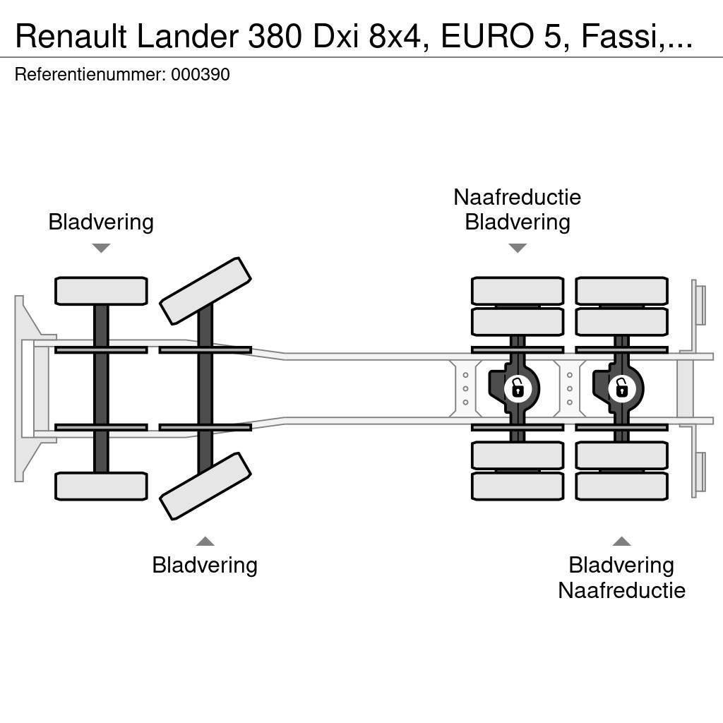 Renault Lander 380 Dxi 8x4, EURO 5, Fassi, Remote, Steel S Flakbilar