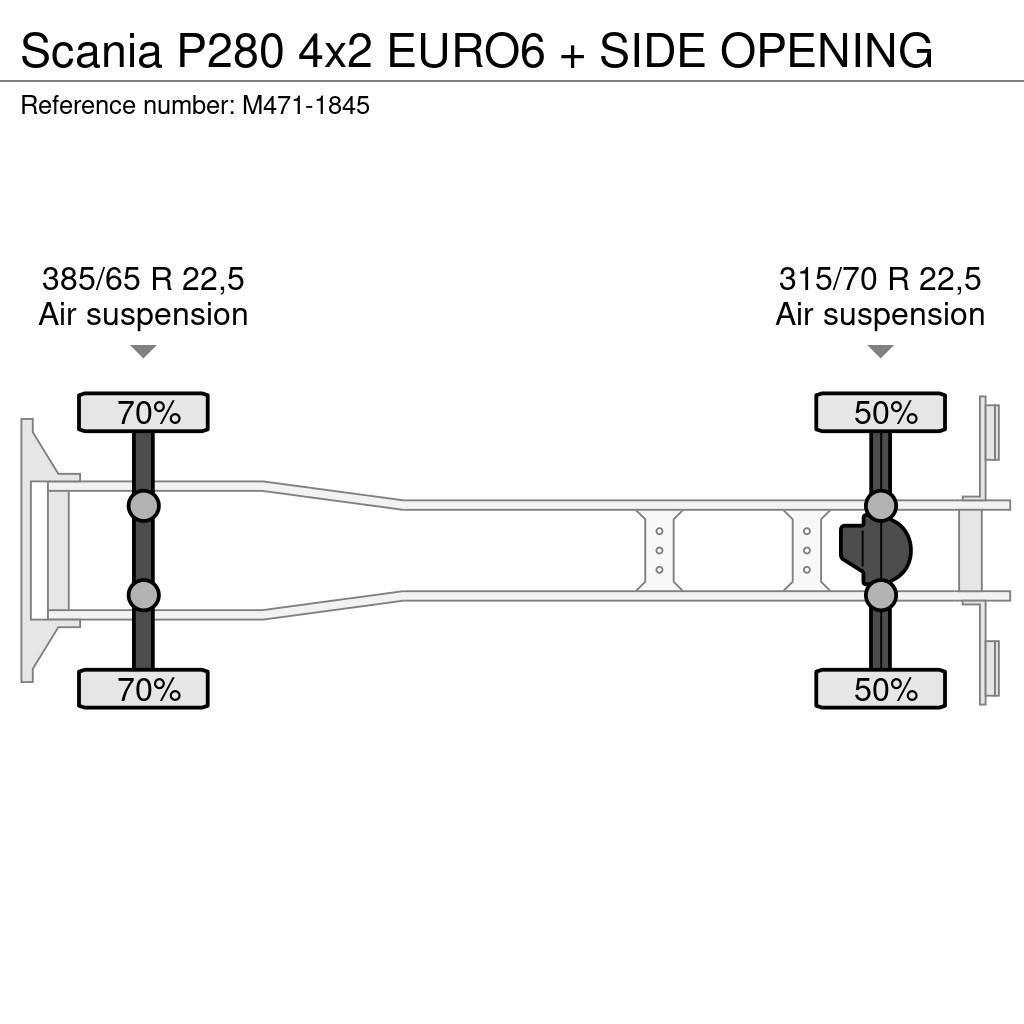 Scania P280 4x2 EURO6 + SIDE OPENING Skåpbilar