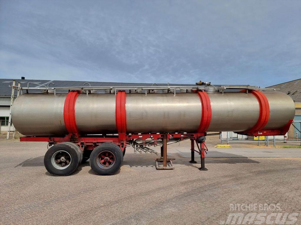 LAG INOX - RVS - 25 m3 - 1 comp. Tanktrailer