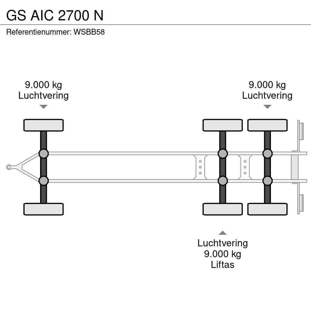 GS AIC 2700 N Växelflak-/Containersläp