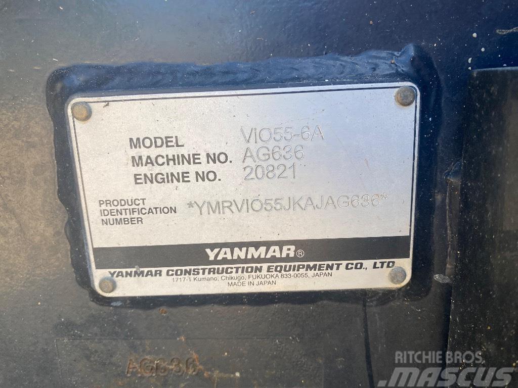 Yanmar Vio 55-6 A Minigrävare < 7t