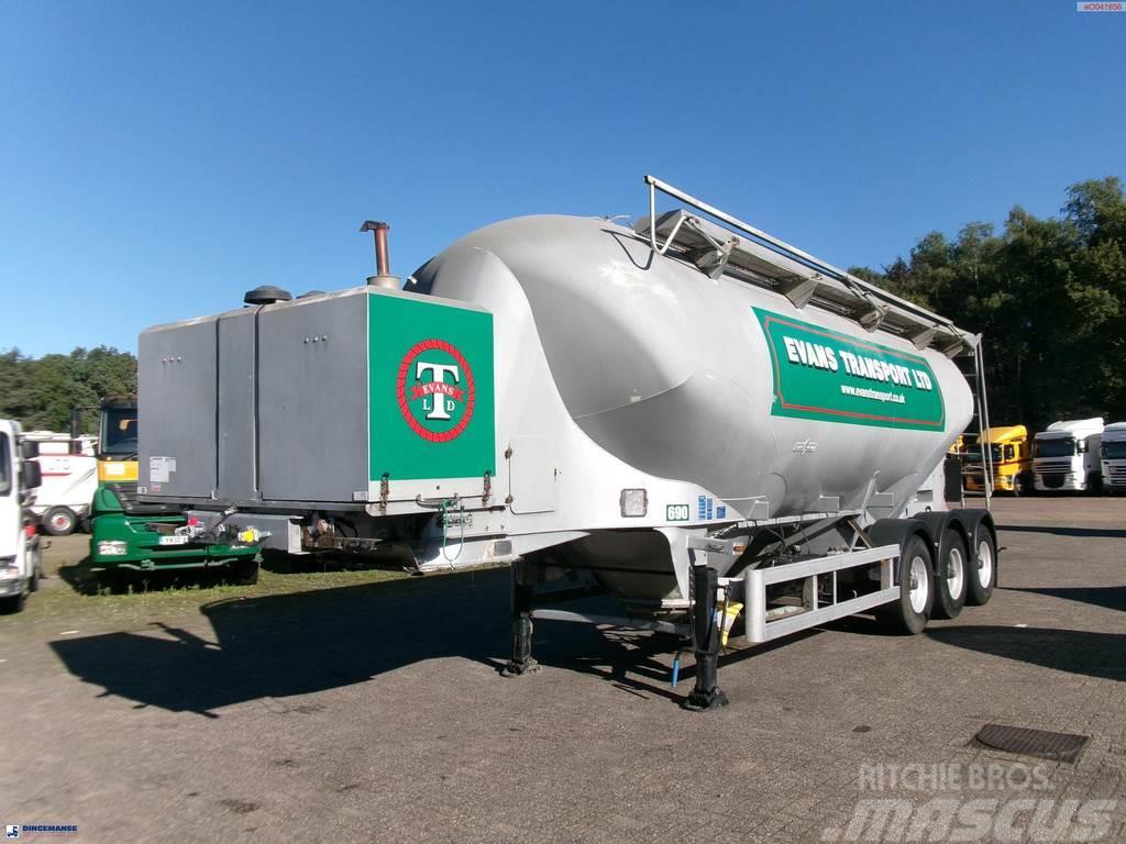 Spitzer Powder tank alu 37 m3 / 1 comp + compressor Tanktrailer