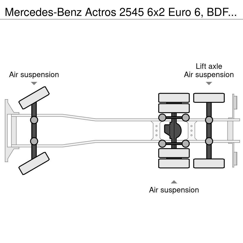 Mercedes-Benz Actros 2545 6x2 Euro 6, BDF system, ACC, Retarder Lastväxlare med kabellift
