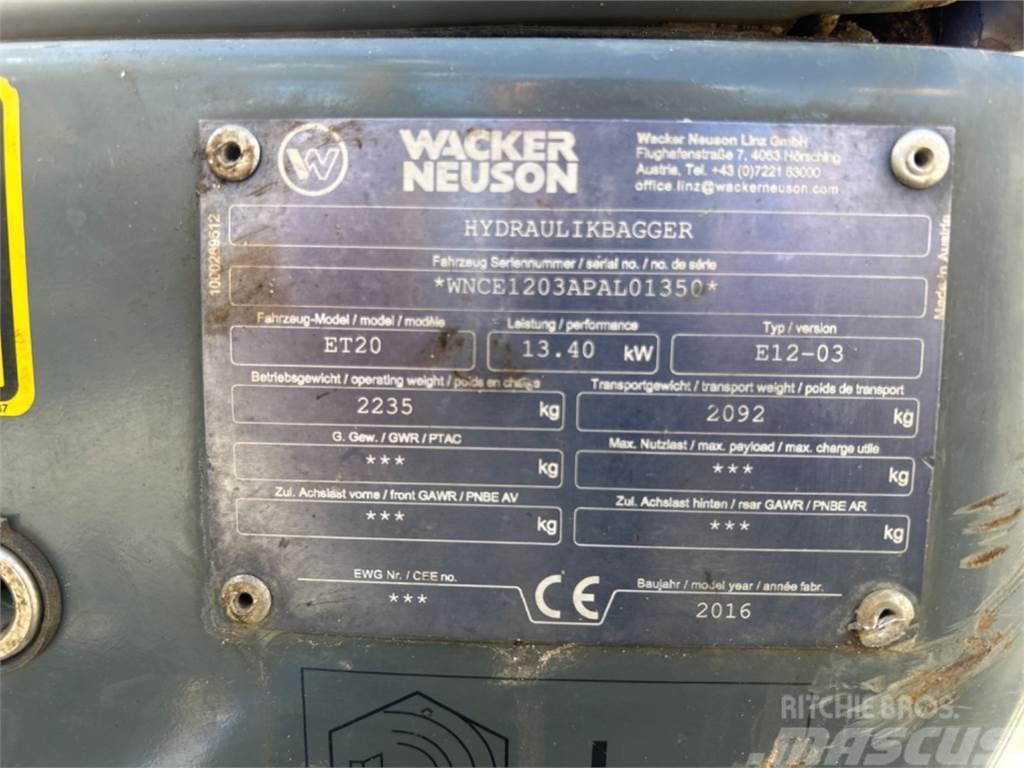 Wacker Neuson ET20 VDS Minigrävare < 7t
