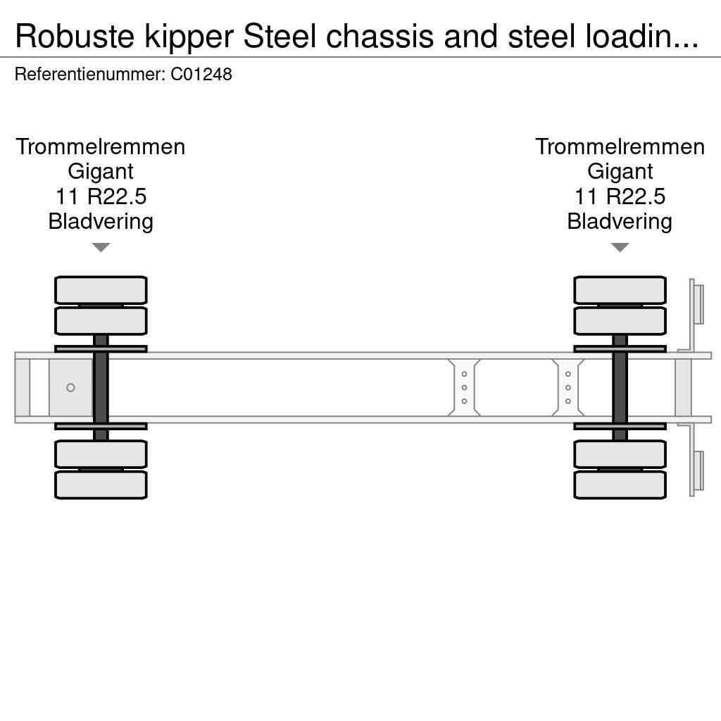 Robuste kipper Steel chassis and steel loading platform Tipptrailer