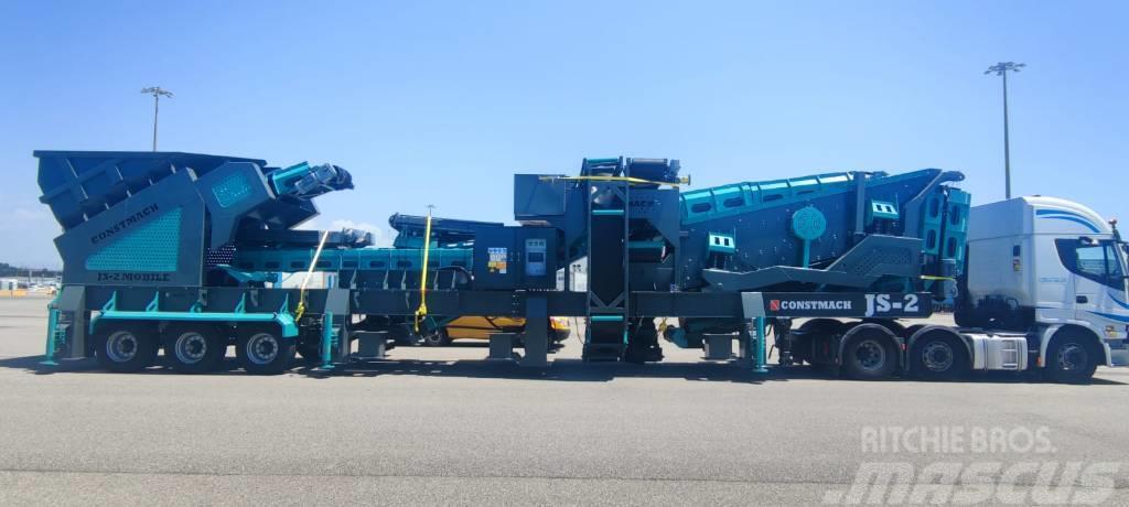 Constmach 120-150 TPH Mobile Crushing Plant Jaw & Impact Mobila krossar