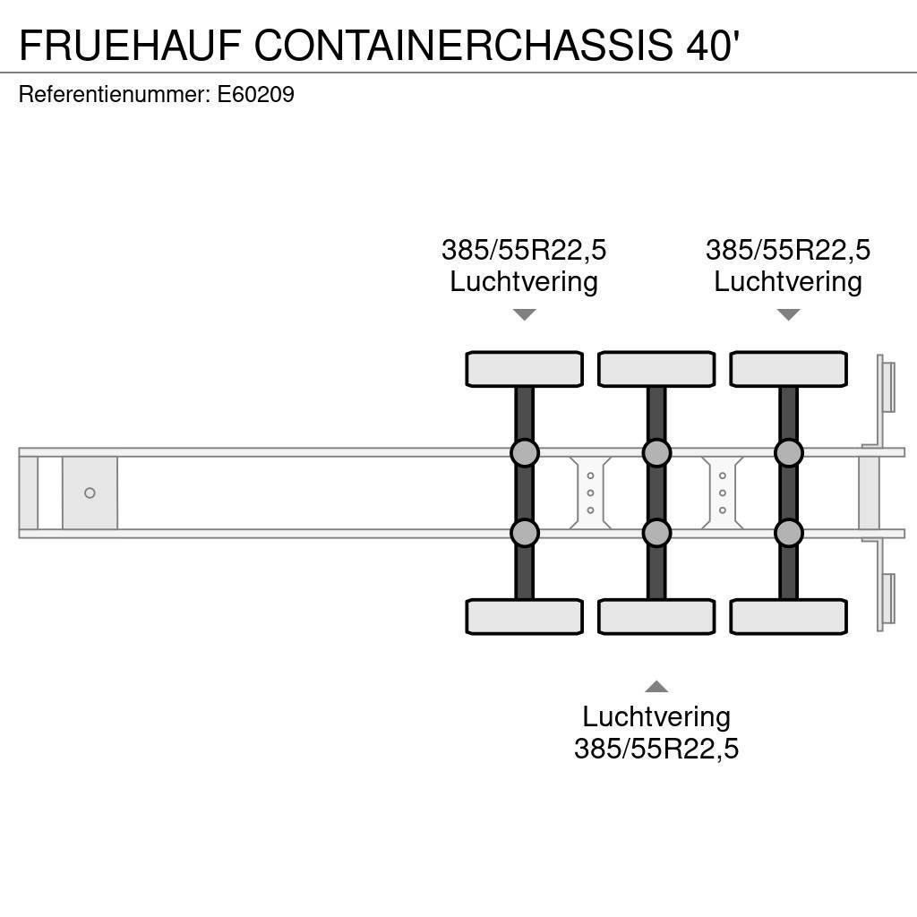 Fruehauf CONTAINERCHASSIS 40' Lastväxlartrailer