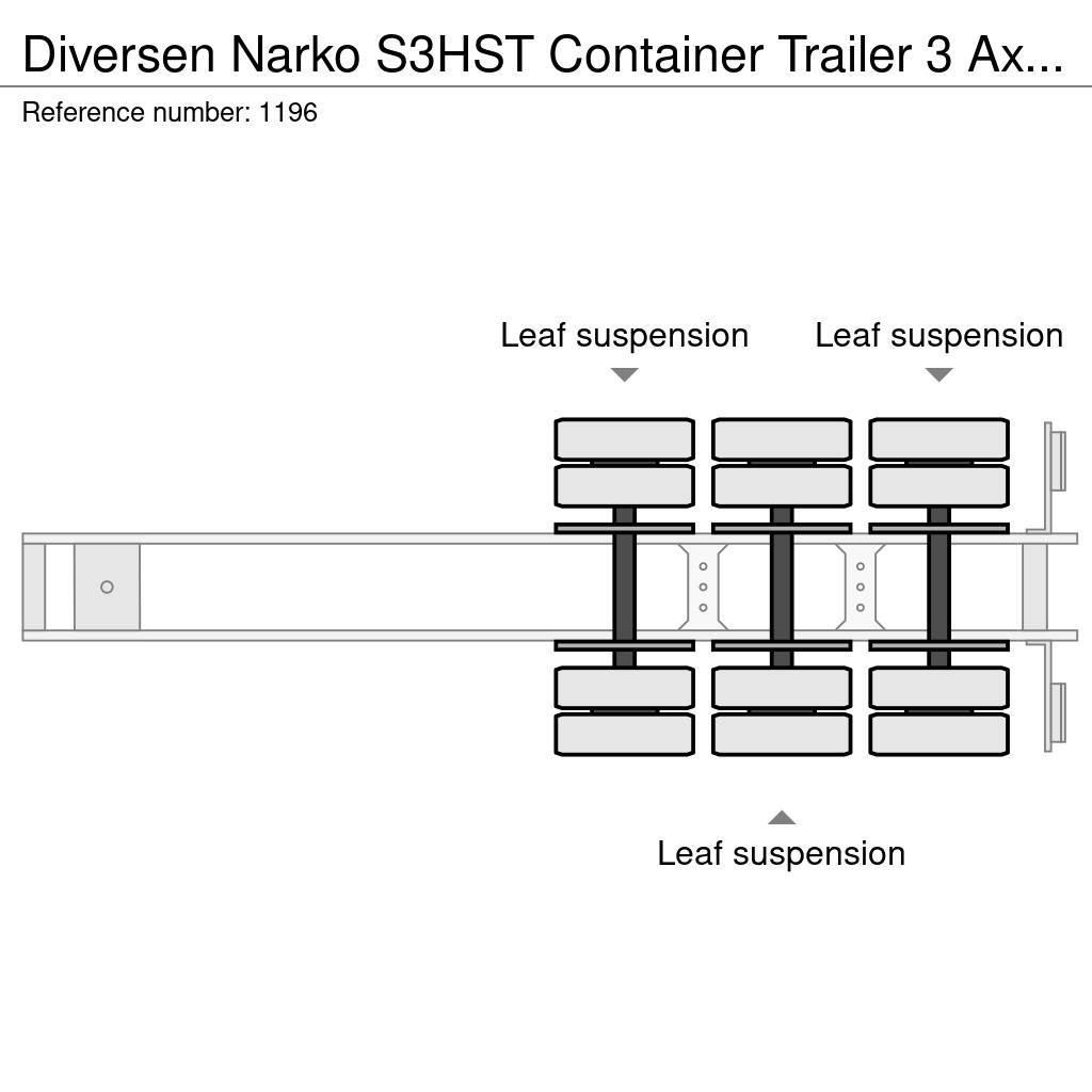 Närko S3HST Container Trailer 3 Axle BPW Containertrailer