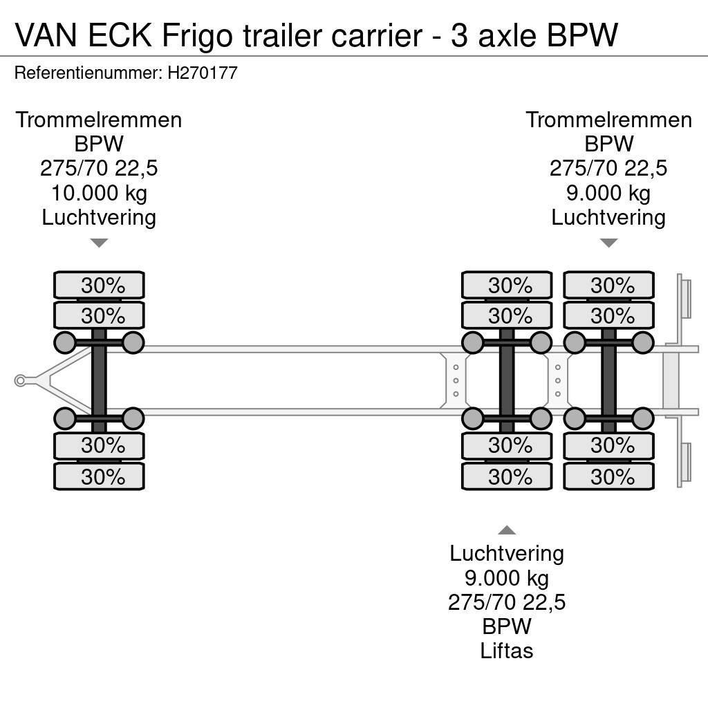 Van Eck Frigo trailer carrier - 3 axle BPW Skåpsläp Kyl/fry/Värme
