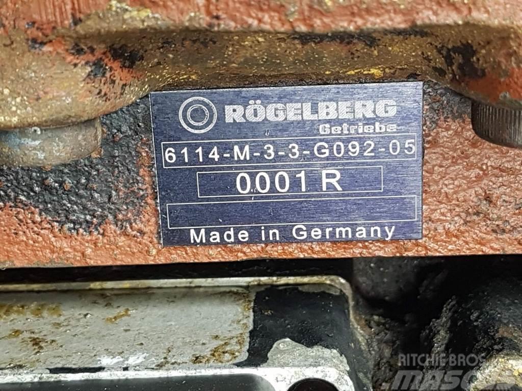  Rögelberg 6114-M-3-3-G092-Transmission/Getriebe/Tr Växellåda
