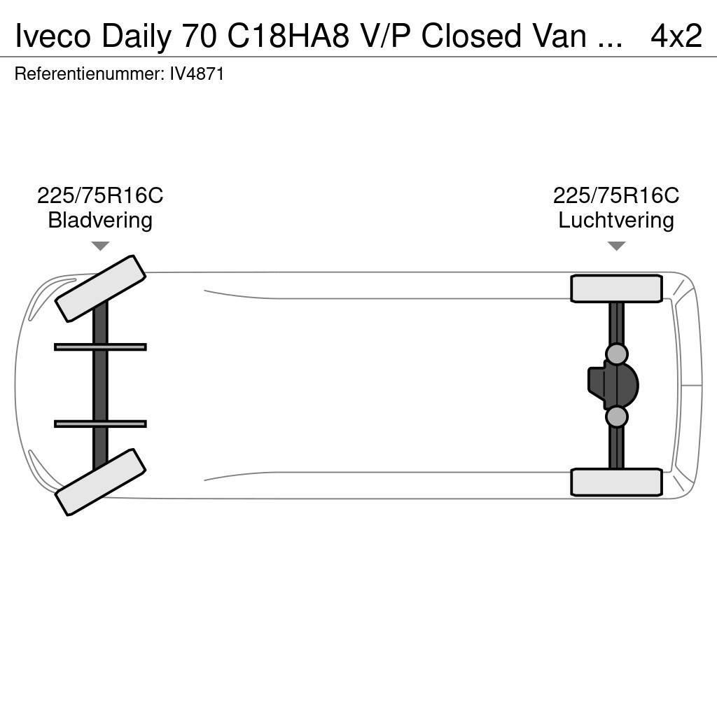 Iveco Daily 70 C18HA8 V/P Closed Van (3 units) Lätta lastbilar