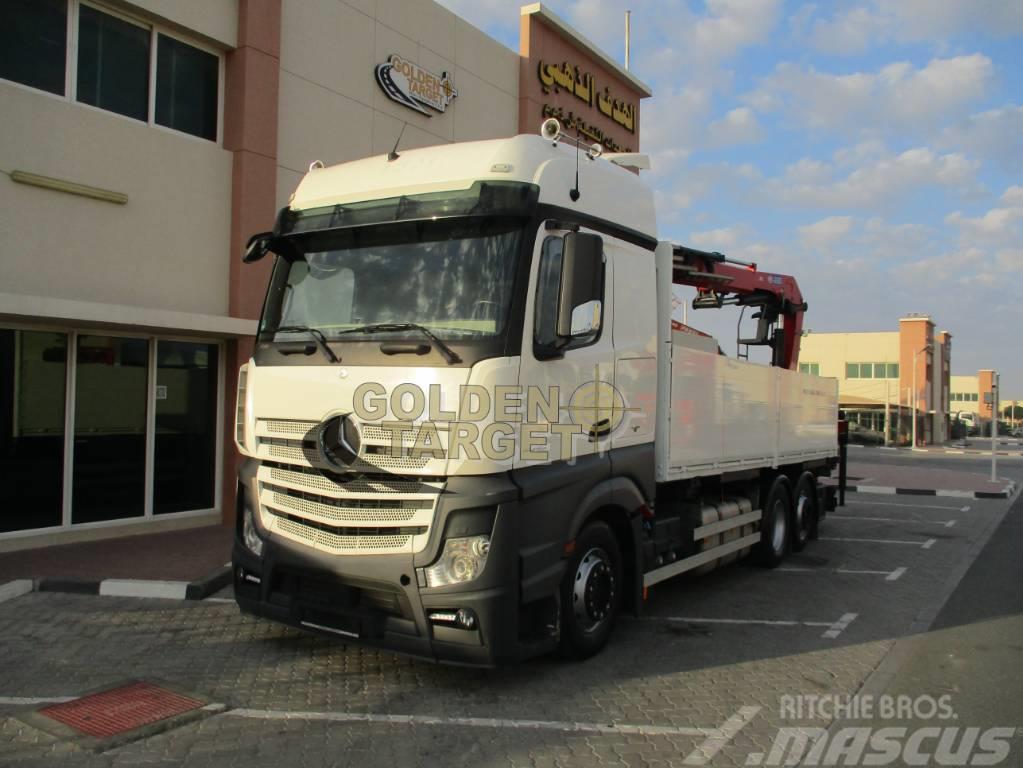 Mercedes-Benz Actros 2545 6x2 Truck w/ HMF2120K3 Block Crane Kranbilar