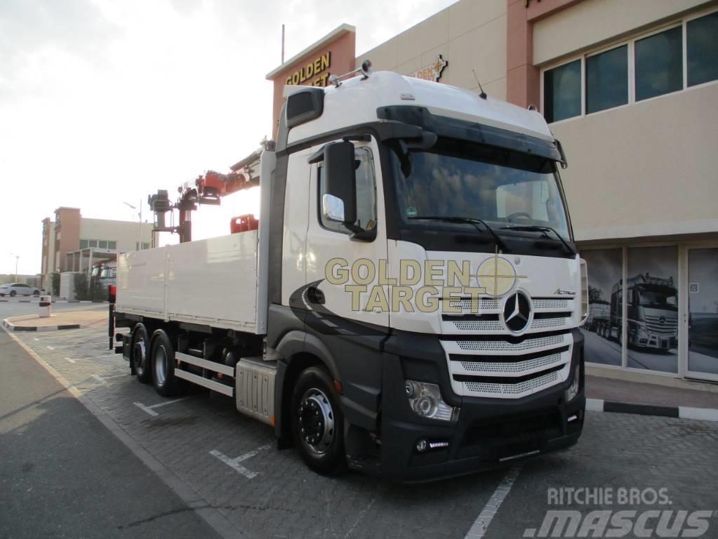 Mercedes-Benz Actros 2545 6x2 Truck w/ HMF2120K3 Block Crane Kranbilar