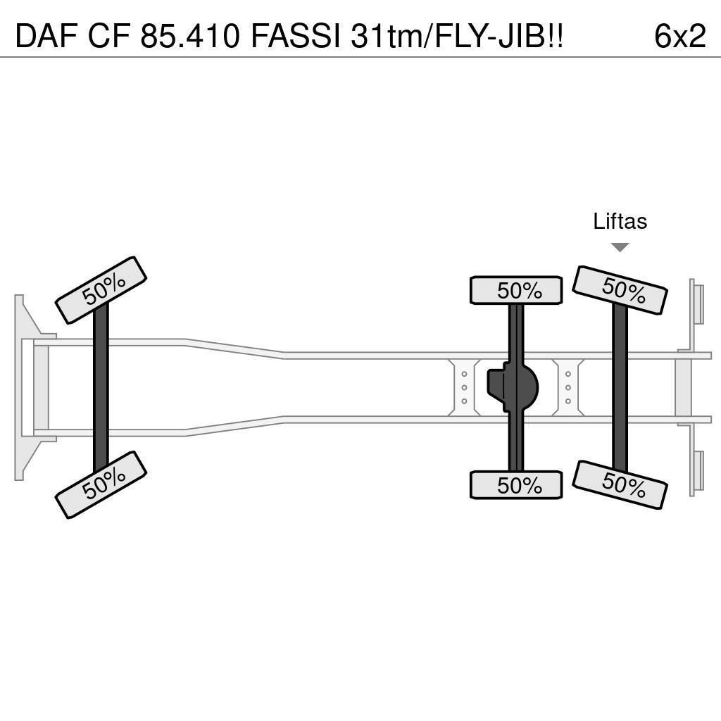 DAF CF 85.410 FASSI 31tm/FLY-JIB!! Allterrängkranar