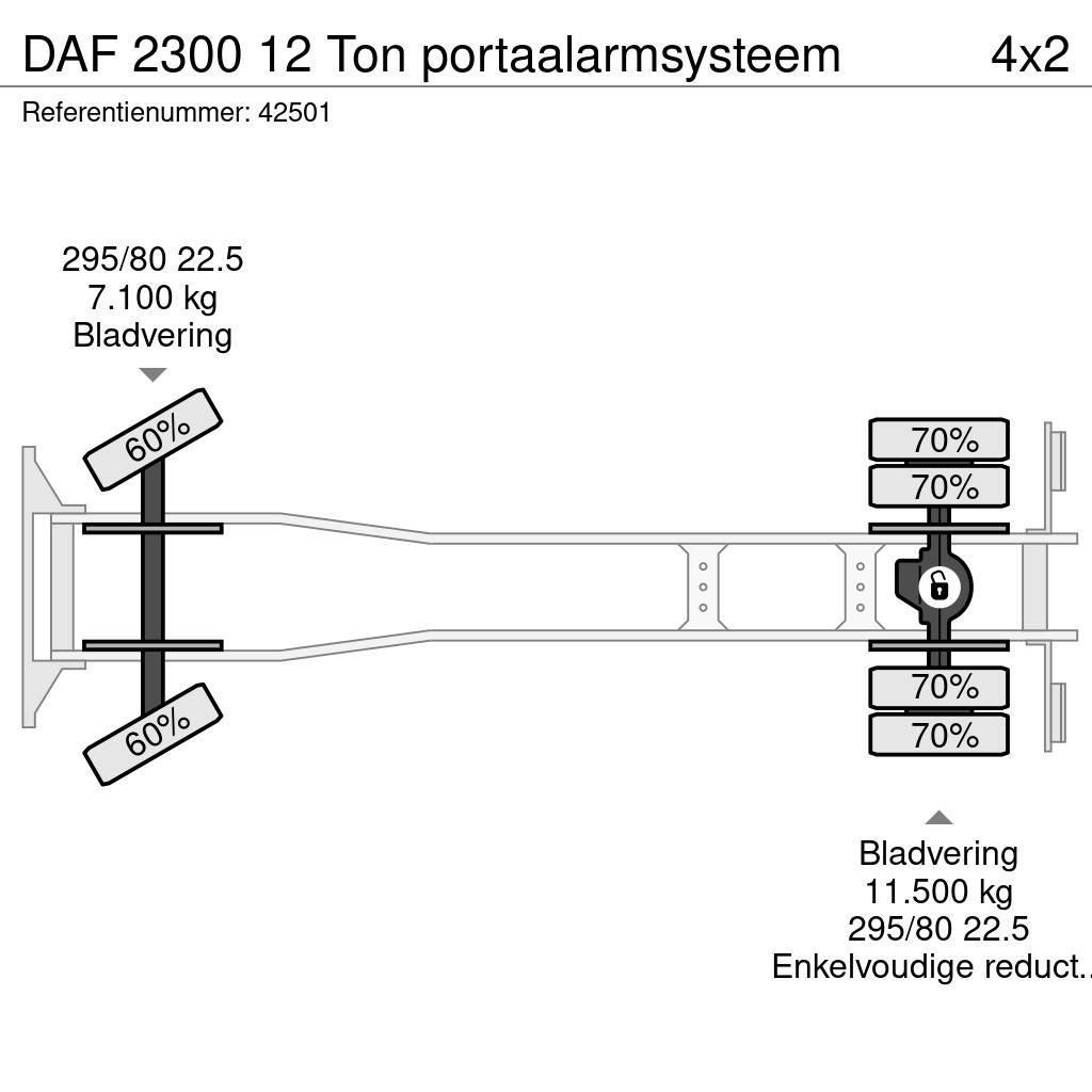 DAF 2300 12 Ton portaalarmsysteem Liftdumperbilar