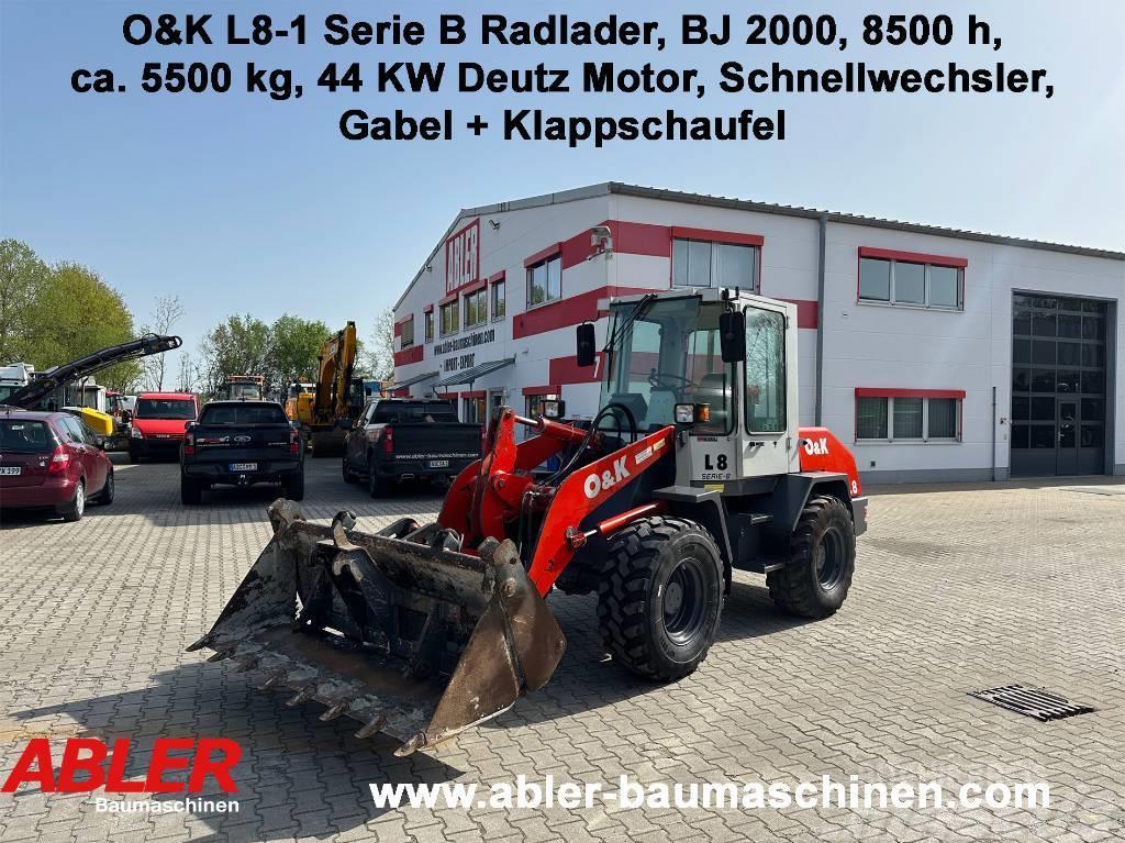 O&K L 8-1 Serie B Radlader Gabel+Schaufel+SW Hjullastare