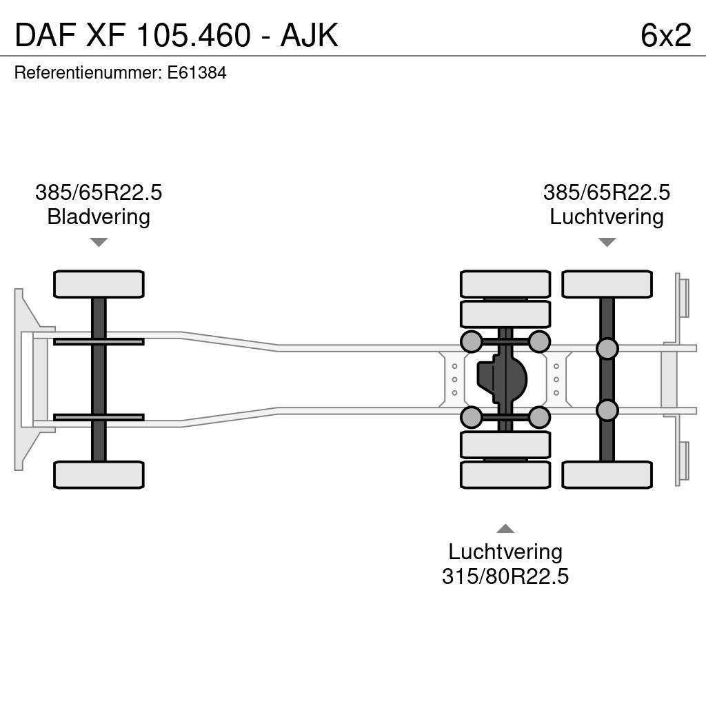 DAF XF 105.460 - AJK Växelflak-/Containerbilar