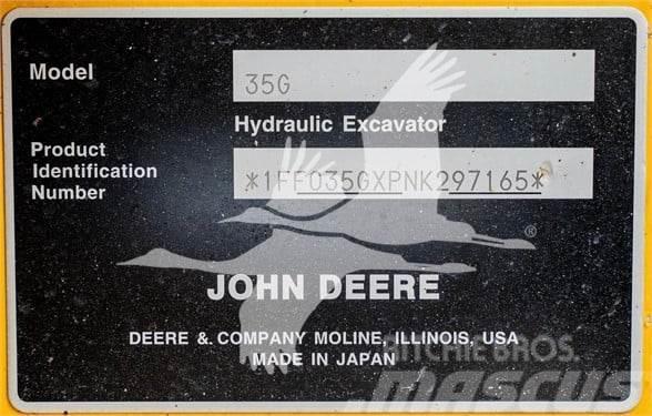 John Deere 35G Minigrävare < 7t