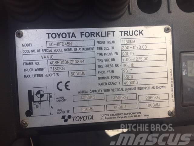 Toyota 40-8FD45N Dieselmotviktstruckar