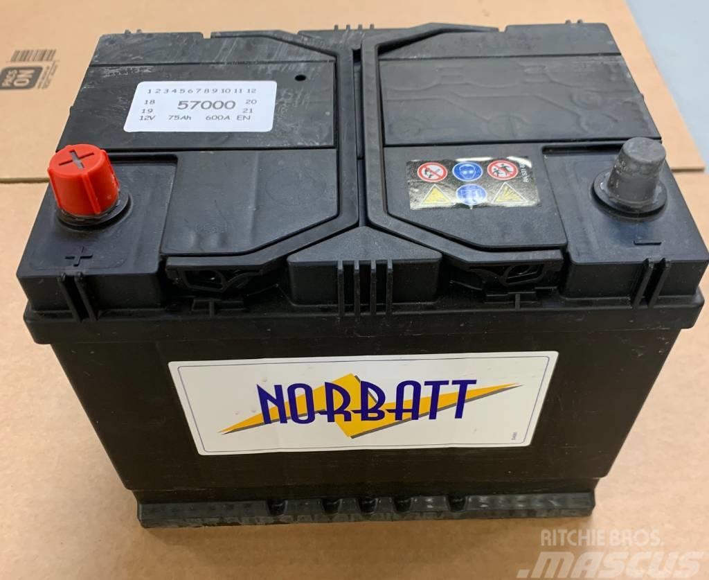  Norbatt Batteri 12V/75AH med BI Klack - 30-N57000 Radiatorer