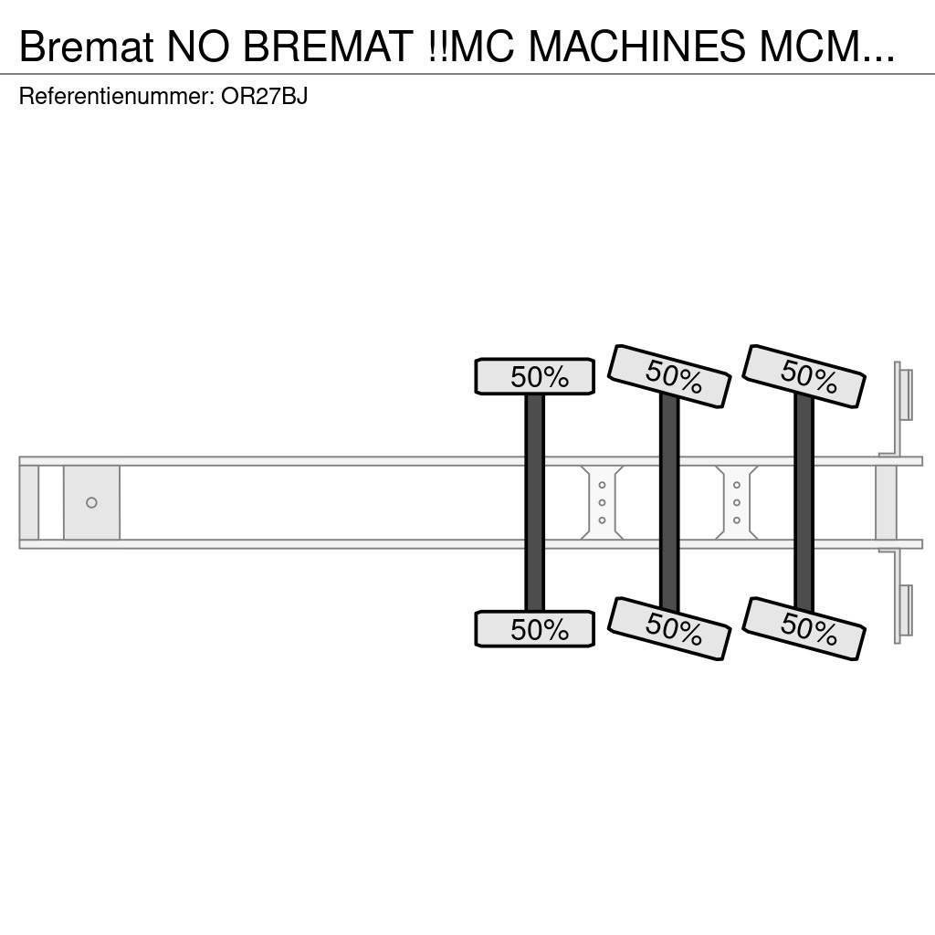  Bremat NO BREMAT !!MC MACHINES MCM-339-ST-S2!!CEME Övriga Trailers