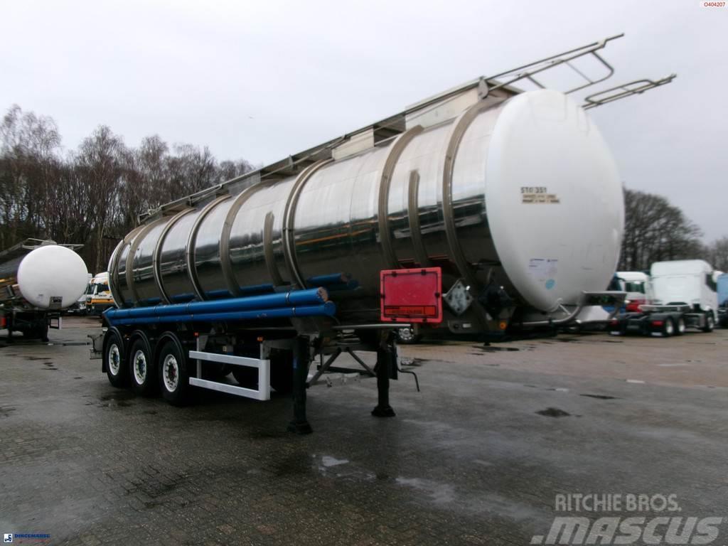  Clayton Chemical tank inox 37.5 m3 / 1 comp Tanktrailer