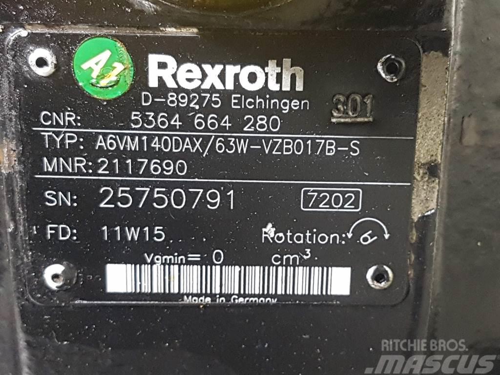 Terex TL210-5364664280-Rexroth A6VM140DAX/63-Drive motor Hydraulik