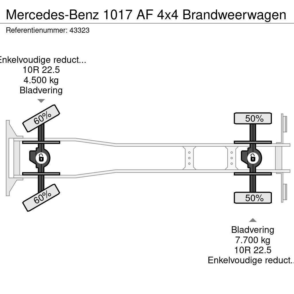 Mercedes-Benz 1017 AF 4x4 Brandweerwagen Brandbilar