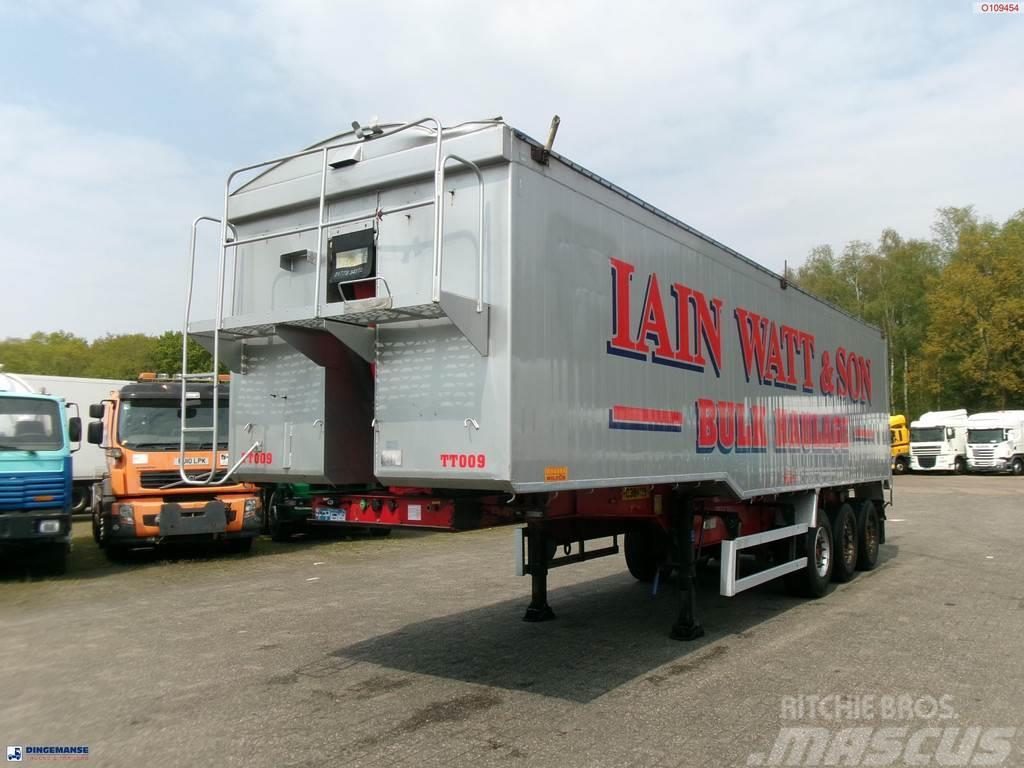 Montracon Tipper trailer alu 55 m3 + tarpaulin Tipptrailer