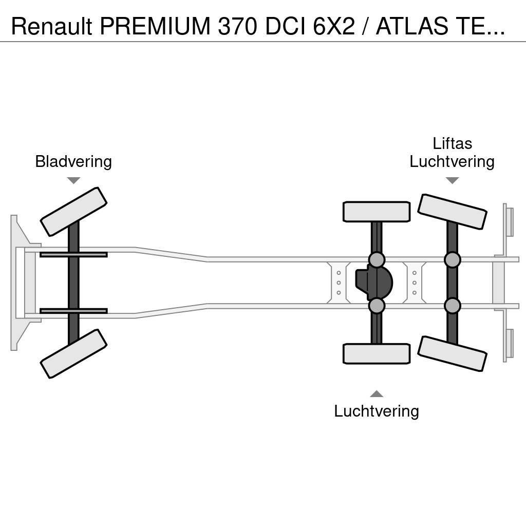 Renault PREMIUM 370 DCI 6X2 / ATLAS TEREX 240.2 E-A4 / 24 Flakbilar