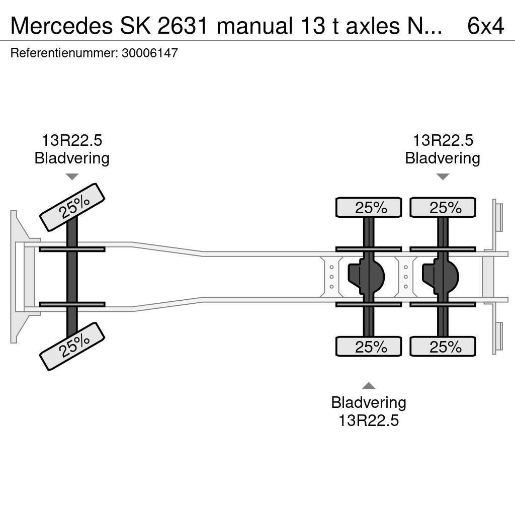 Mercedes-Benz SK 2631 manual 13 t axles NO2638 Chassier