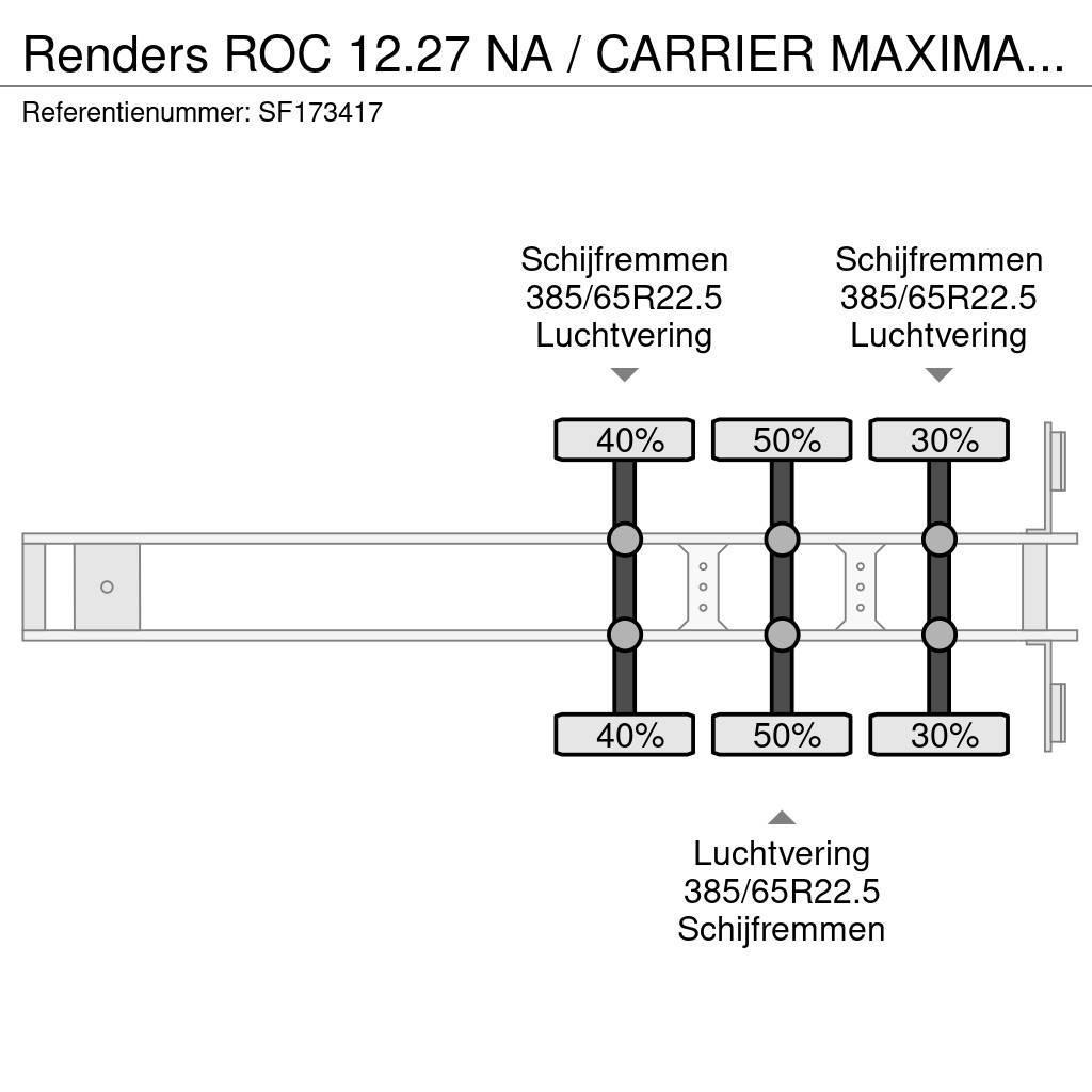 Renders ROC 12.27 NA / CARRIER MAXIMA 1200 DPH Skåptrailer Kyl/Frys/Värme