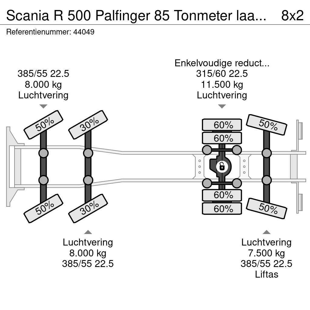 Scania R 500 Palfinger 85 Tonmeter laadkraan Allterrängkranar