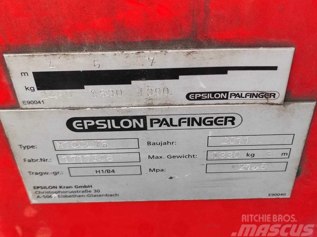 Palfinger EPSILON M100L75 Styckegodskranar