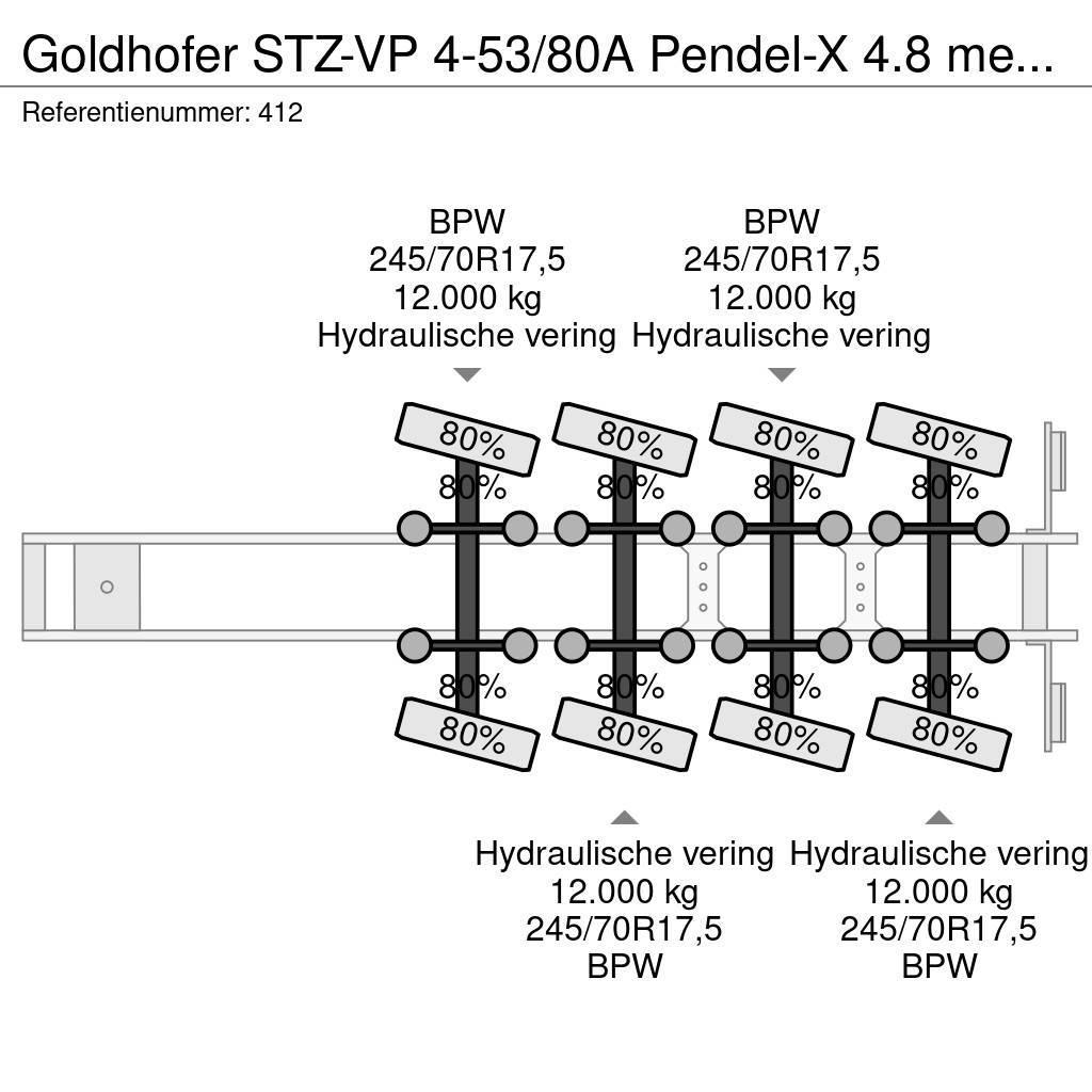 Goldhofer STZ-VP 4-53/80A Pendel-X 4.8 meter Extand! Låg lastande semi trailer