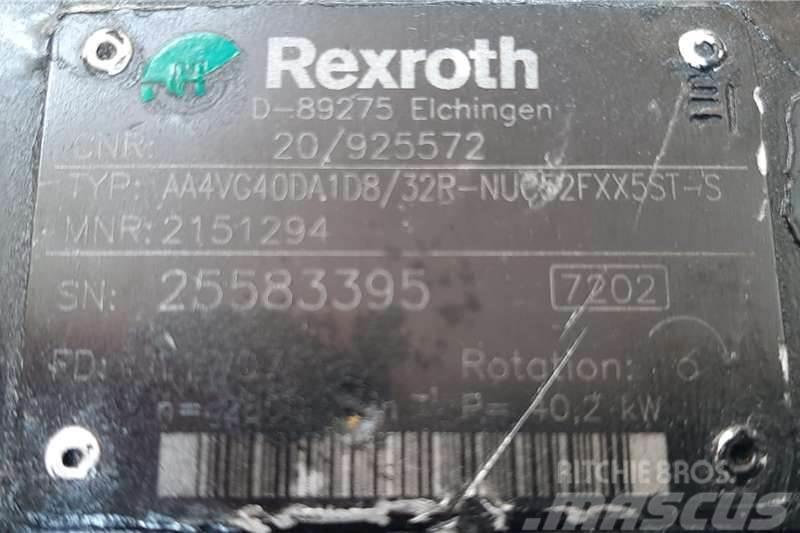 Bosch Rexroth Variable Displacement Piston Pump Övriga bilar